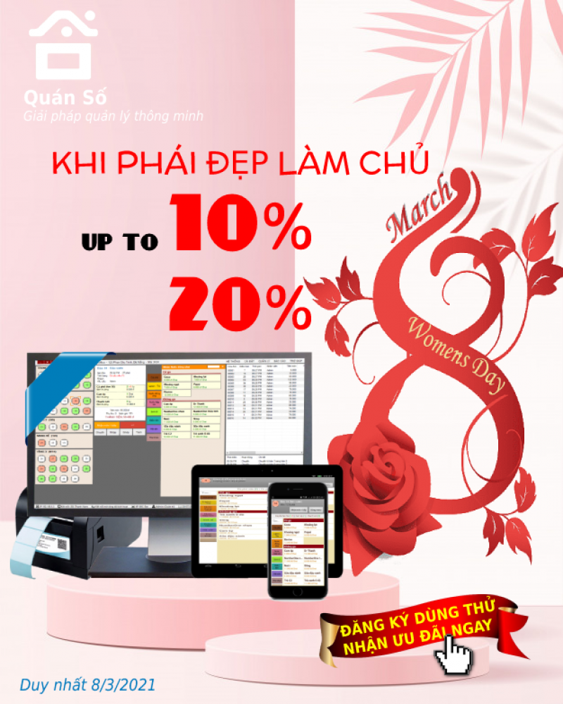 HAPPY WONMEN’S DAY – quà tặng cực đã tại Quán Số