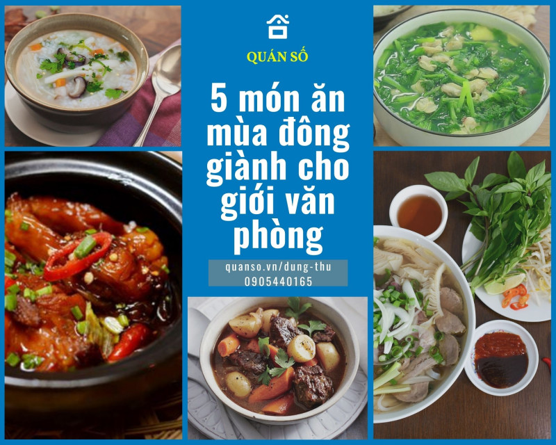 5 món ăn mùa đông giành cho giới văn phòng