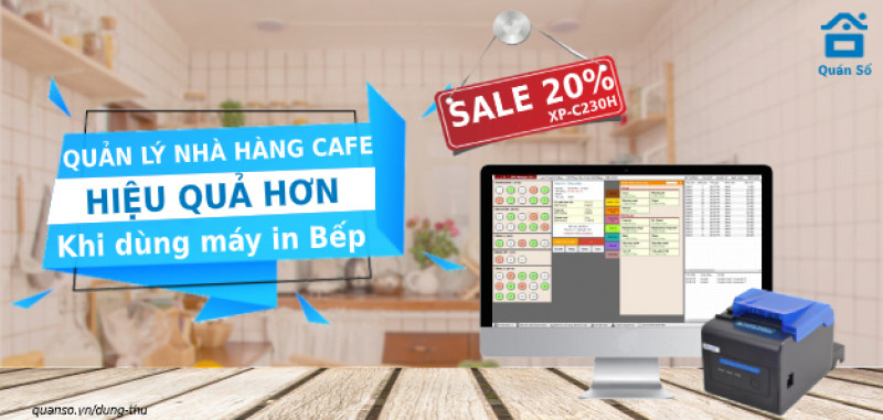 Máy in bếp – thiết bị quan trọng trong quá trình vận hành quản lý nhà hàng, café