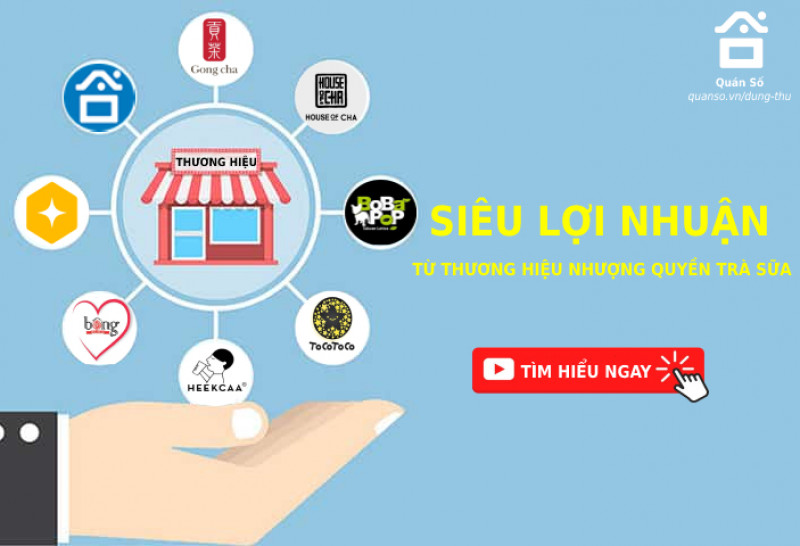 Siêu lợi nhuận từ thương hiệu nhượng quyền trà sữa