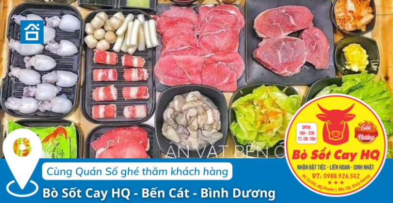 Bò Sốt Cay HQ - Bến Cát ngon nhất Bình Dương Bạn thử chưa? 